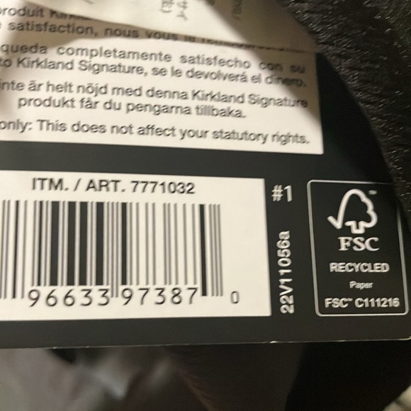 Kirkland Signature 2 pack adjustable caps BNWT in Black & Gray from Costco ❤️❤️ - Picture 8 of 8
